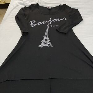 Black Bonjour Paris Dress